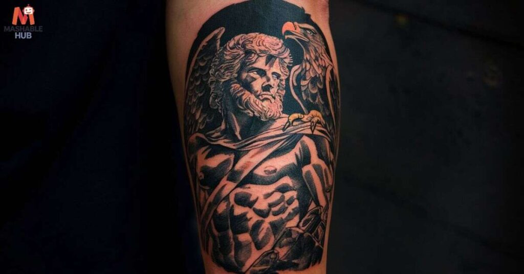 A Dionysus tattoo often features the wine god and represents celebration, fertility, and growth. 